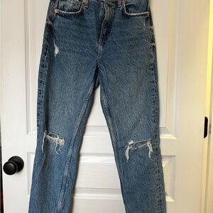 Zara Blue Straight Leg Jeans